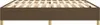 vidaXL Boxspringbettgestell Dunkelbraun 200x200 cm Stoff Produktbild-Vorschau 5