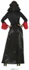 Vampirin Kostüm für Damen langes Kleid mit Stehkragen Produktbild-Vorschau 3