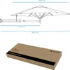 Sonnenschirm 250 cm rund mit Wand Halterung ohne Produktbild-Vorschau 7
