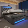 Łóżko tapicerowane 90x200 cm z hydraulicznym pojemnikiem na Podgląd zdjęcia produktu 12
