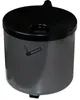 Wandascher Ø150xH145mm graphit m.Kippvorrichtung Produktbild-Vorschau 1