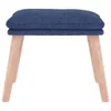 vidaXL Fußhocker Blau 45x29,5x35 cm Stoff Produktbild-Vorschau 3