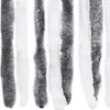 vidaXL Rideau moustiquaire gris et blanc 90x220 cm chenille Voir les images du produit 5