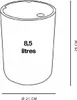 Cestino con pedale TODAY UTILITY Vert 8,5 L 8 L 21 x 29 cm Anteprima dell’immagine prodotto 4