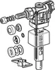 An exploded view of a plumbing valve and its components. Produktbild-Vorschau