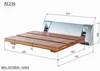 Aqualine RAVO Duschklappsitz 32x32,5cm, Bambus Produktbild-Vorschau 6
