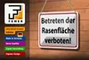 Blechschild Hinweis 18x12cm Betreten Rasenfläche verboten Produktbild-Vorschau 3