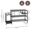 eluno Schuhregal für ca. 6 Paar Schuhe, 4 Ablagen und Produktbild-Vorschau 7