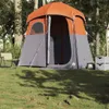 vidaXL Tenda da doccia 2 persone Grigio e arancione Anteprima dell’immagine prodotto 3