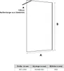 SONNI Duschabtrennung Walk In Dusche 90x200 cm Produktbild-Vorschau 7