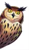 An illustration of an owl. Produktbild-Vorschau