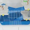 PawHut Hamsterkäfig für Zwerghamster 4 Etagen Nagerkäfig Produktbild-Vorschau 9
