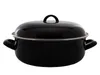 Braadpan emailliert schwarz - klassische Schmortopf 24 cm Produktbild-Vorschau 2