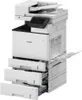 A studio shot of a Canon i-SENSYS MF842cdw color multifunction printer. Produktbild-Vorschau