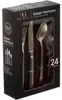 Menagère en inox 24 pièces - L 20 cm - Doré Voir les images du produit 2