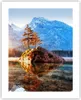 Poster - Poster ohne Rahmen - Morgendämmerung Berge See - Produktbild-Vorschau 1