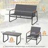 COSTWAY Gartenmöbel Set, Lounge Möbel Outdoor, Sitzgruppe Produktbild-Vorschau 3