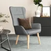 relaxačné kreslo vidaXL Light Grey Fabric Náhľad obrázku produktu 2