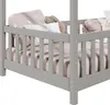 Hausbett LISAN aus massiver Kiefer in grau, schönes Produktbild-Vorschau 4