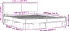 vidaXL Bettgestell Grau Sonoma 150x200 cm Holzwerkstoff und Produktbild-Vorschau 7