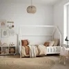 ML-Design Kinderbett 120x200cm mit Rausfallschutz, Dach & Produktbild-Vorschau 10