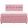 Boxspringbett mit Matratze Rosa 180x200 cm Samt Produktbild-Vorschau 6