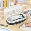 Großes Kapazitäts-Pinselmäppchen Mädchen Geschenk Schwarz Produktbild-Vorschau 6