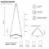 Maßzeichnung der Staffelei: Höhe 1500 mm, Breite 536 mm, Standtiefe 309 mm Produktbild-Vorschau
