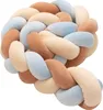 Mix Beige&Blue – Geflochtene Bettschlange Bettumrandung für Produktbild-Vorschau 2