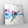 Wanduhr - Quadrat - Glasuhr - Violine Walk regen Produktbild-Vorschau 4