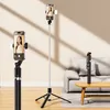 Selfie-Sticks, Selfie Stick Stativ mit 2 Fülllicht, 103cm Produktbild-Vorschau 3