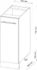 Apothekerschrank Vicco Fame-Line Bordeaux Hochglanz 30 cm , Produktbild-Vorschau 3