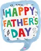 Shape Folienballon "Happy Father's Day" Sprechblase | 58 cm Produktbild-Vorschau 1