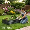 tectake Hochbeet Salvia verzinkter Stahl 120x60x30cm 200L Produktbild-Vorschau 7
