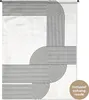 MuchoWow® Wandteppich Wandbehang Abstrakt - Schwarz - Weiß Produktbild-Vorschau 1