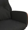 Design Möbel Relaxsessel Schwarz Stoff und PVC - 2024 Neu Produktbild-Vorschau 6