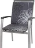 A studio shot of a chair cushion with a floral pattern. Produktbild-Vorschau