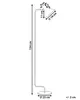 BELIANI Stojací lampa modrá kovová 154 cm kuželovité Náhled obrázku produktu 4