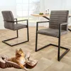 2er Set Freischwinger MENGA taupe-grau Industrial-Look Produktbild-Vorschau 1