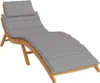 Möbel Sonnenliegen-Auflage Grau 186x58x4 cm Oxford-Gewebe - Produktbild-Vorschau 2