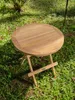 Rondo Teak Klapptisch – Ø 50 cm – Zusammenklappbarer Produktbild-Vorschau 6