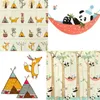10 mm Faltschaummatte "Pandas und Indianer" 200 x 180 cm Produktbild-Vorschau 2
