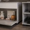 Wohnzimmerschränke Vicco Berno Beton/Weiß 2 Teile, Model Produktbild-Vorschau 4