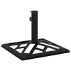vidaXL Pied de parasol noir 44x44x31 cm Fonte Voir les images du produit 7