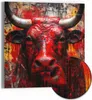 DEQOART Hybrid Leinwand Bild 30x30 cm 'Seele des Stiers' Produktbild-Vorschau 1