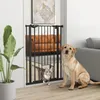 PawHut Barrière de sécurité animaux de 104H cm avec porte Voir les images du produit 2