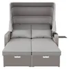 Garten-Loungesofa 2-Personen mit Sonnendach - Polyrattan Produktbild-Vorschau 14