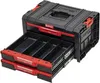A black and red modular tool storage system with two drawers pulled out. Náhled obrázku produktu