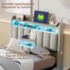 UnboxG Graues Samt-Einzelbett 90x200 cm mit Stauraum, Produktbild-Vorschau 6