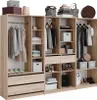 Armoire à vêtements Vicco Elmo Sonoma 280x200cm Lot de 3, Voir les images du produit 7